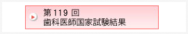第119回 歯科医師国家試験結果