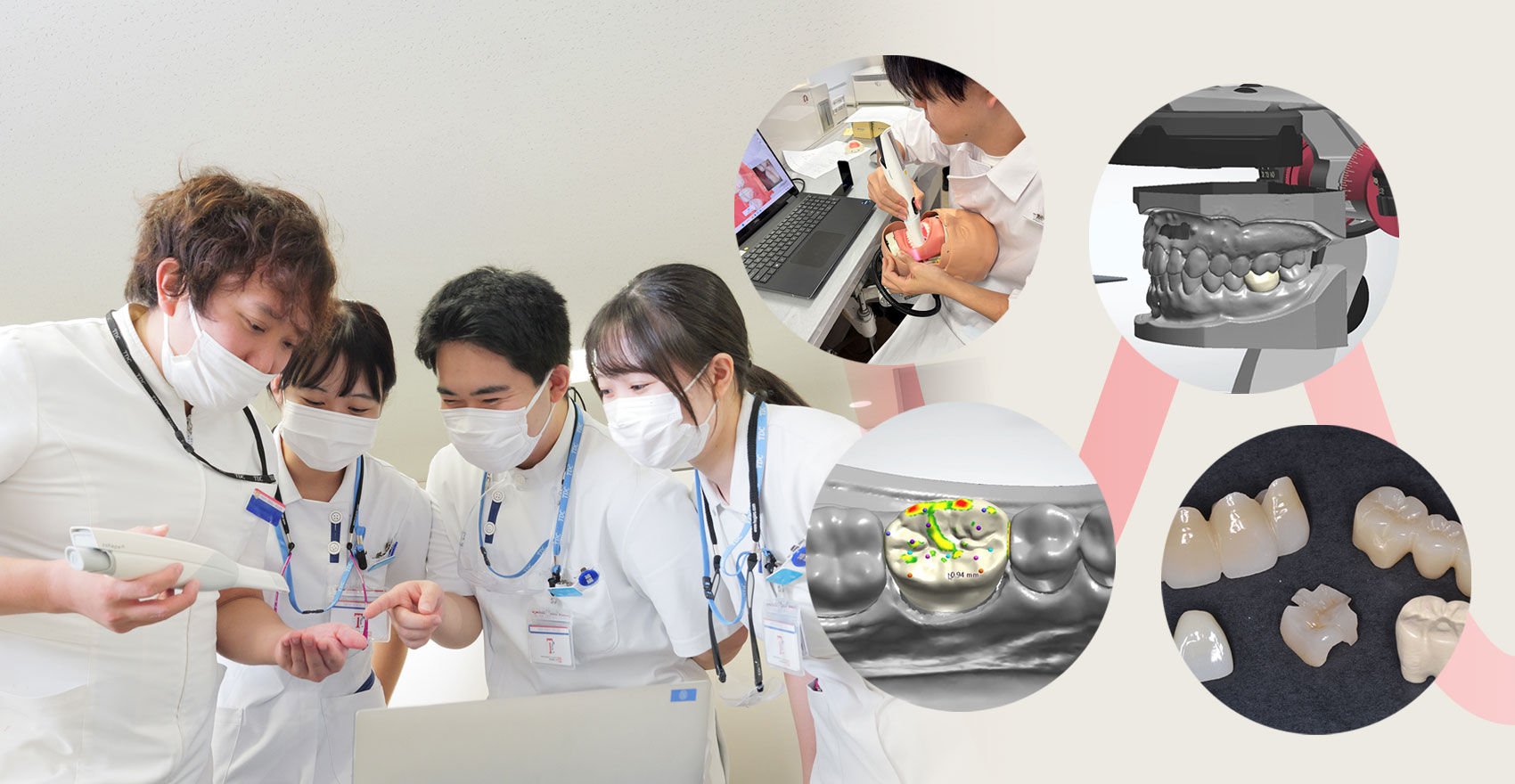 説明をする教員