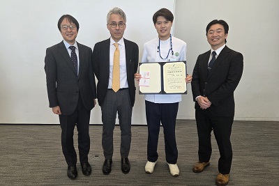 第6学年石坂大昂さん　第7回JPS Student Clinical Skills Competitionにて 日本補綴歯科学会学術委員長賞受賞